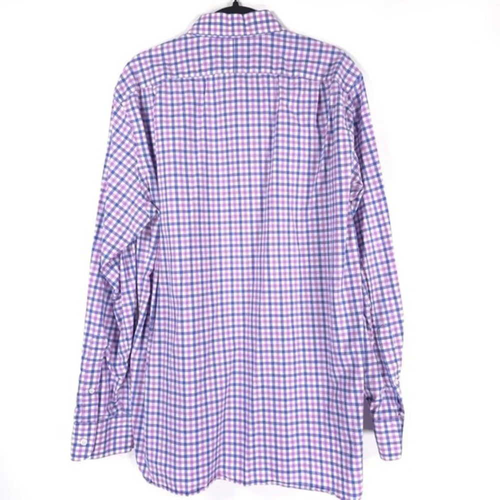 J.CREW 120’s 2 PLY LUDLOW Plaid Multi Long Sleeve Button Up Shirt Cotton‎ LARGE